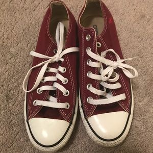 Maroon Low Top Converse